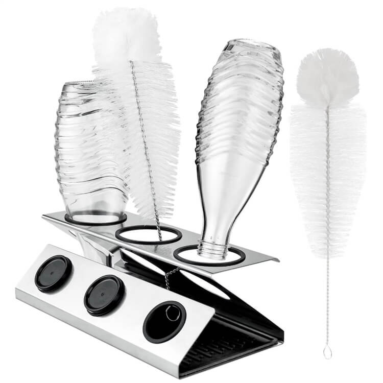 304 Stainless Steel Dish Rack Triple Hole Bubble W…