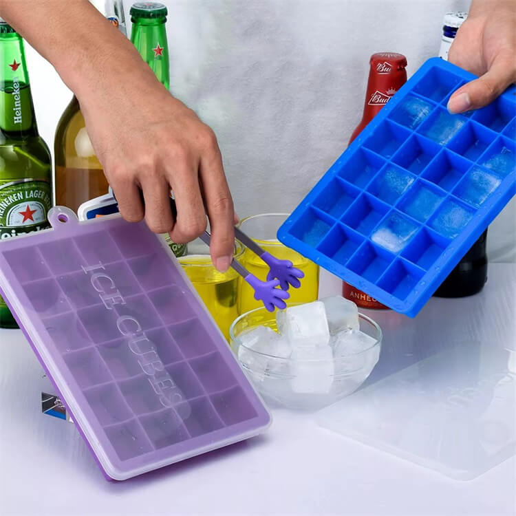 3D Shaped Silicone Ice Cube Tray Ice Cube Mold Wit…