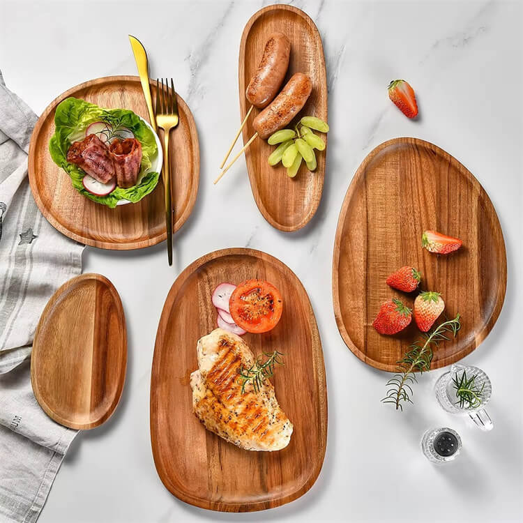 Acacia Wood Eco-Friendly Charcuterie Board Polishe…