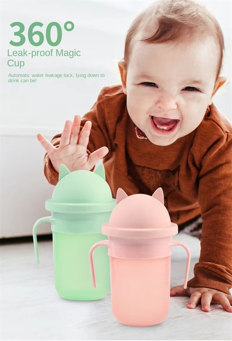Baby Magic 360 Silicone Sippy Cup Food Grade Learning Cup With Handle Anti-Choking Children’s Drinking Cup
