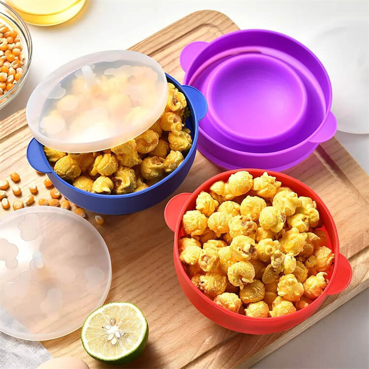 Foldable Oven-Safe Silicone Bowl Popcorn Silicone …