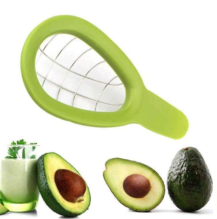 Fruit Pulp Separator Tool Avocado Slicer Cutter Manual 304 Stainless Steel Blade Avocado Knife Tool