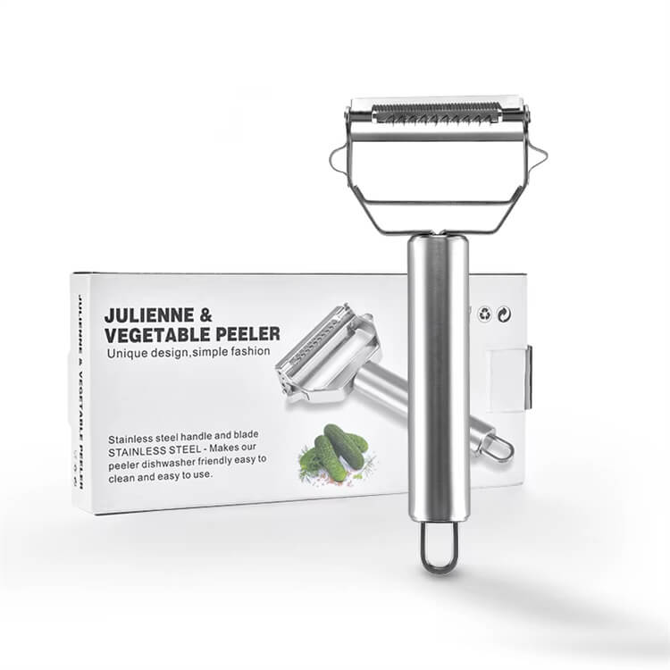 German Stainless Steel Fruit Peeler Dual-Head Kitc…