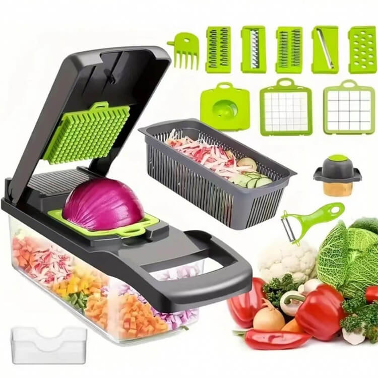 Hand-Held Multi-Purpose Vegetable Chopper & Cheese…