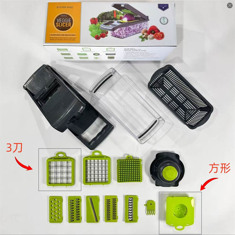 Hand-Held Multi-Purpose Vegetable Chopper & Cheese Grater