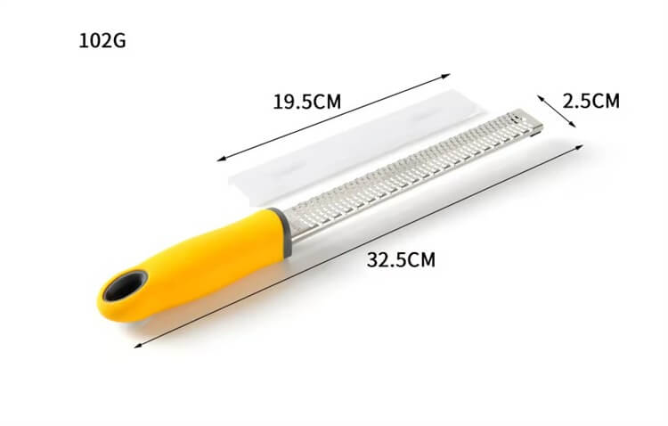 Handheld Stainless Steel Lemon Zester Food Shredder Lemon Zester Tool Vegetable Grater With Blade Protective Cover
