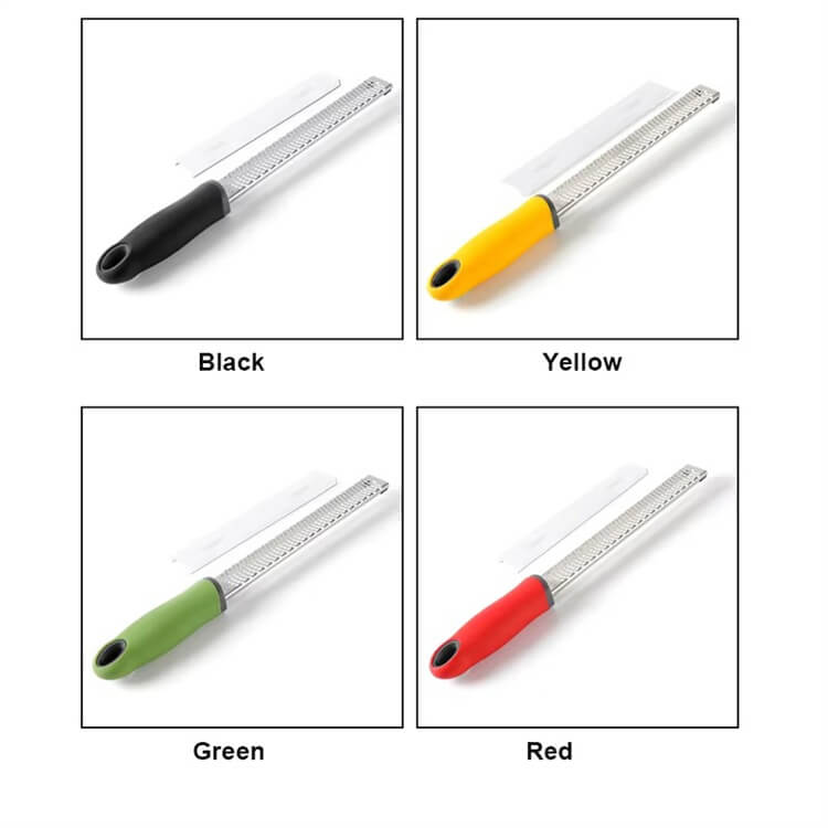 Handheld Stainless Steel Lemon Zester Food Shredder Lemon Zester Tool Vegetable Grater With Blade Protective Cover