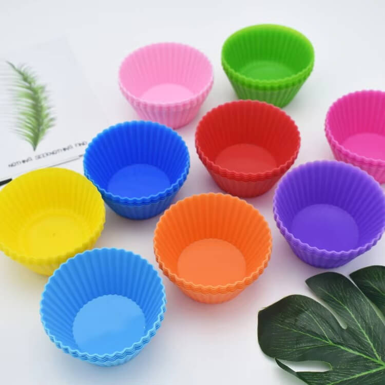 High Temperature Resistant Baking Cups Silicone Muffin Cup Non-Stick Silicone Cupcake Molds And Jelly Pudding Mold