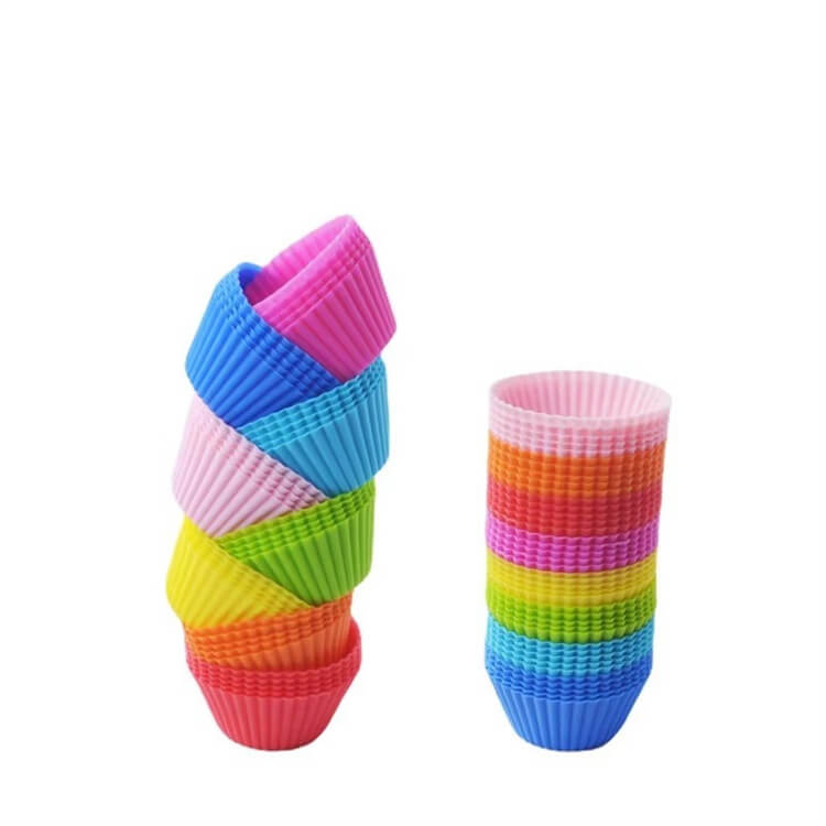 High Temperature Resistant Baking Cups Silicone Muffin Cup Non-Stick Silicone Cupcake Molds And Jelly Pudding Mold