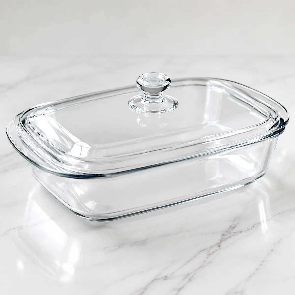 Borosilicate glass baking dish with glass lid for wholesale bakeware programs