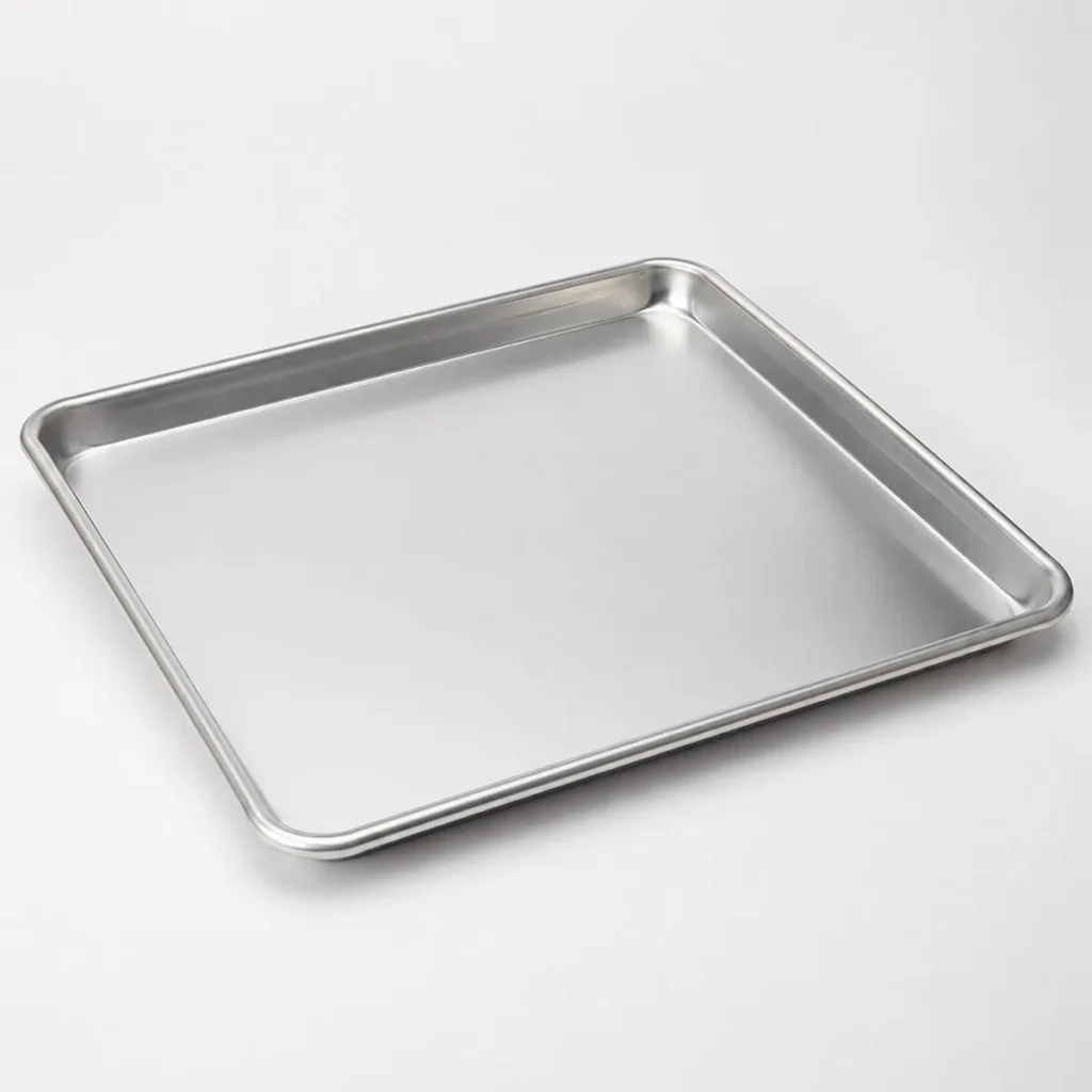 Commercial aluminum baking tray with raised edges for wholesale bakeware