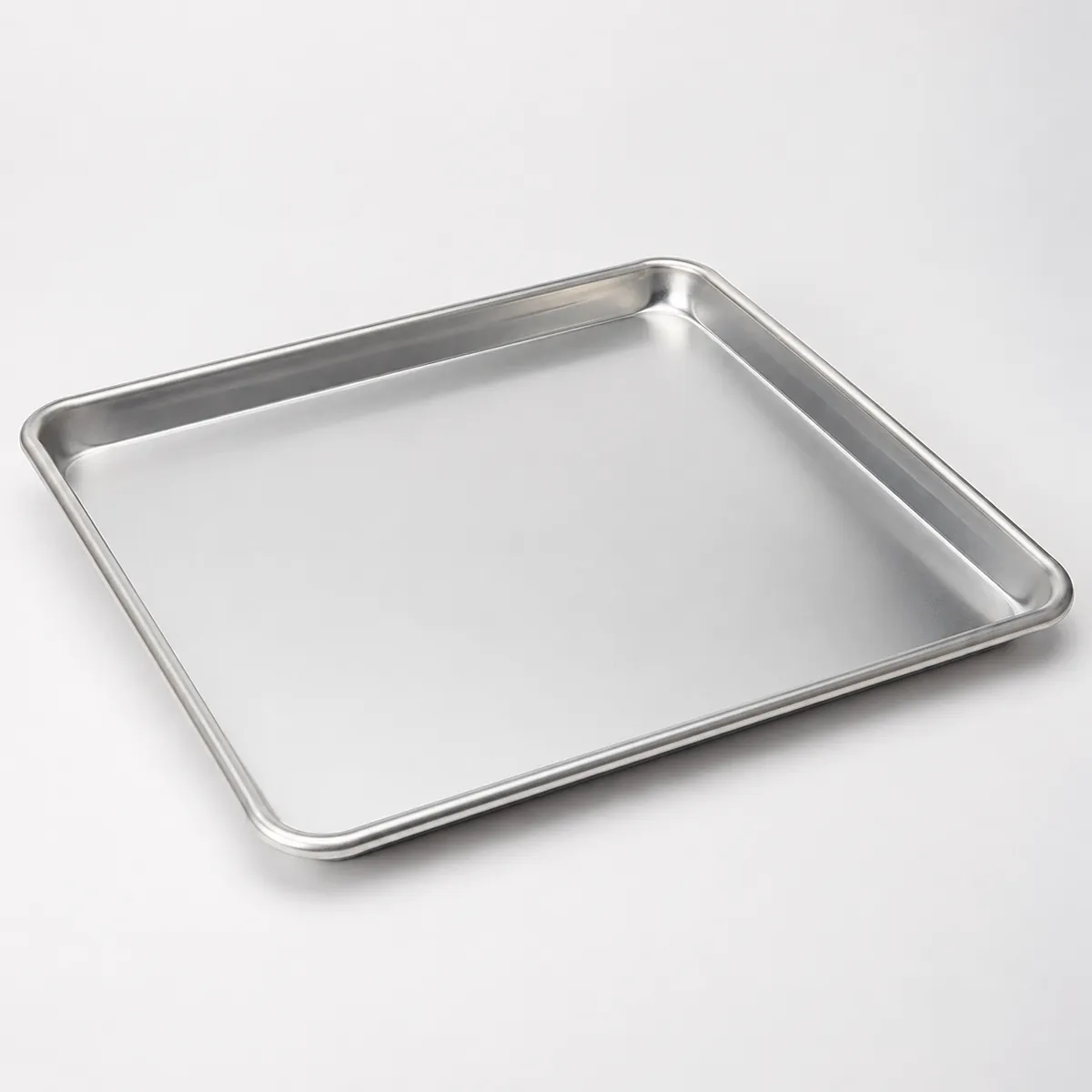 Commercial aluminum baking tray with raised edges for wholesale bakeware