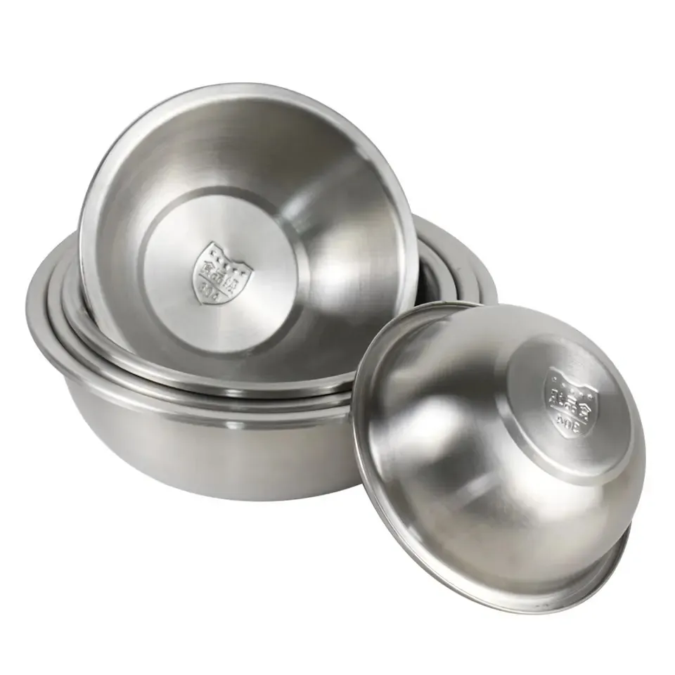 Stackable stainless steel mixing bowls for wholesale