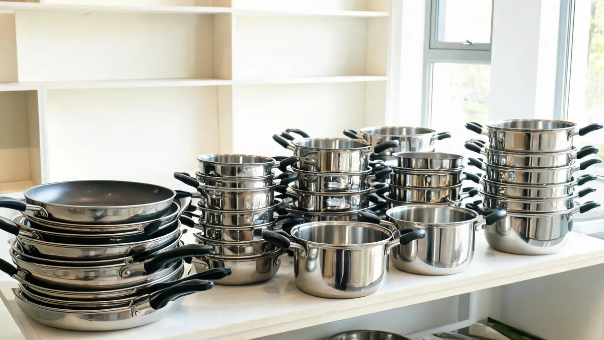 Cookware production line inspection - illustrative