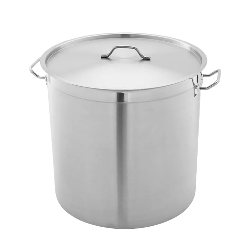 Commercial 18/8 stainless steel stock pot with lid for wholesale export