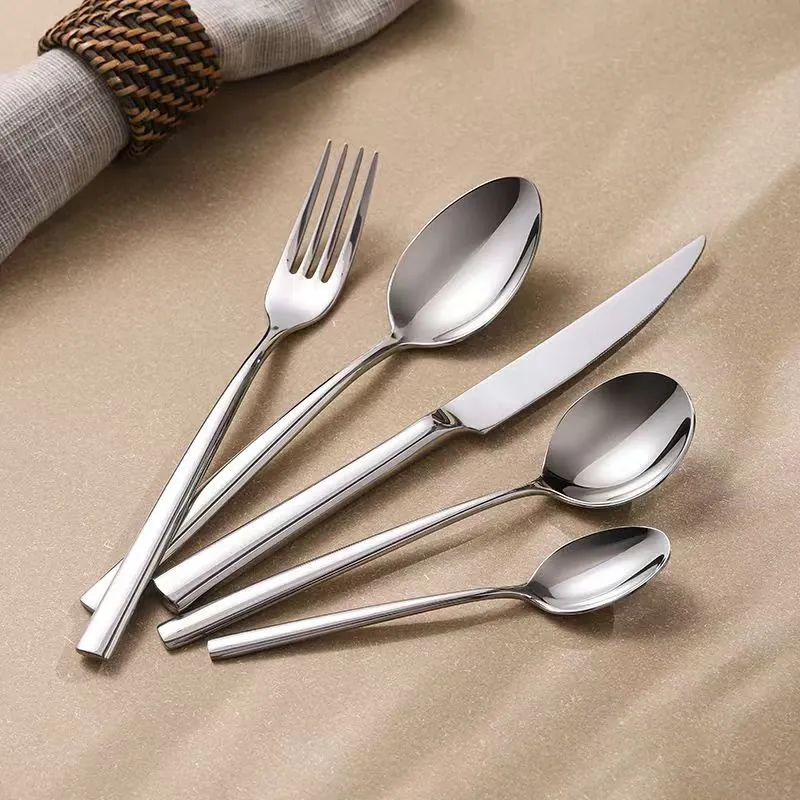 Stainless steel flatware and dinnerware for wholesale tableware programs