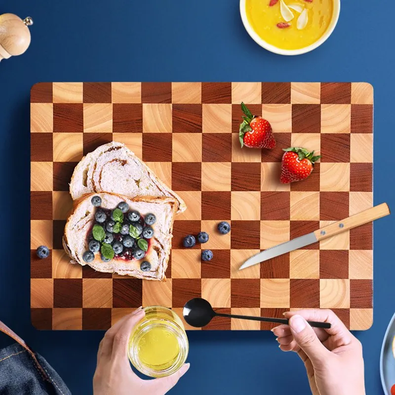 Large wooden butcher block cutting board for OEM kitchenware orders