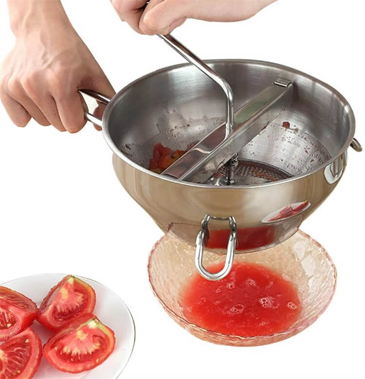Multi-Purpose Stainless Steel Food Mill Potato Mas…
