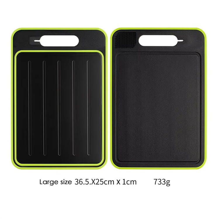 Quick-Defrosting Aluminum Cutting Board Large Cutting Plastic Tray Thickened Edge Fast Thaw Frozen Beef Pork Meat Cutting Board