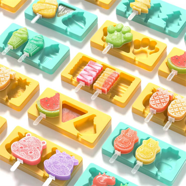 Silicone Ice Cream Cake Pop Mold Carton Animal Bpa…