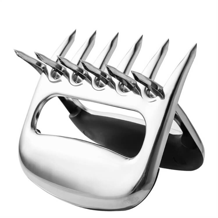 Stainless Steel Eco-Friendly Claws For Meat Dishwasher Safe Bear Claw Meat Shredder Forks 2-Pack For Barbecue
