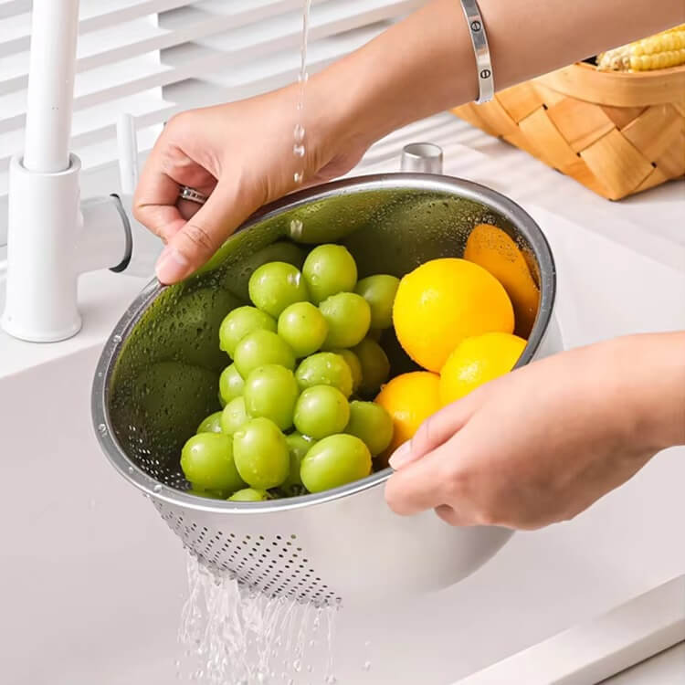Stainless Steel Rice Strainer Colander
