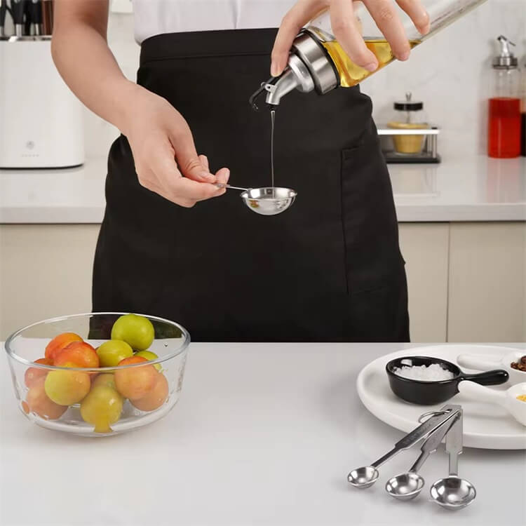 Stainless Steel Mini Measuring Cups Kitchen Food Measure Cup Spoon Durable Metal Measuring Cup Set