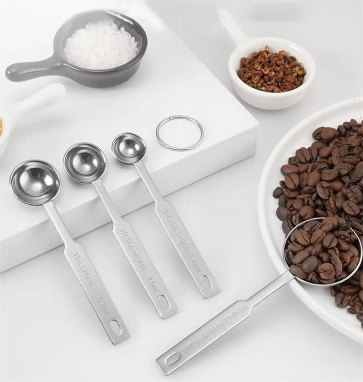 Stainless Steel Mini Measuring Cups Kitchen Food Measure Cup Spoon Durable Metal Measuring Cup Set