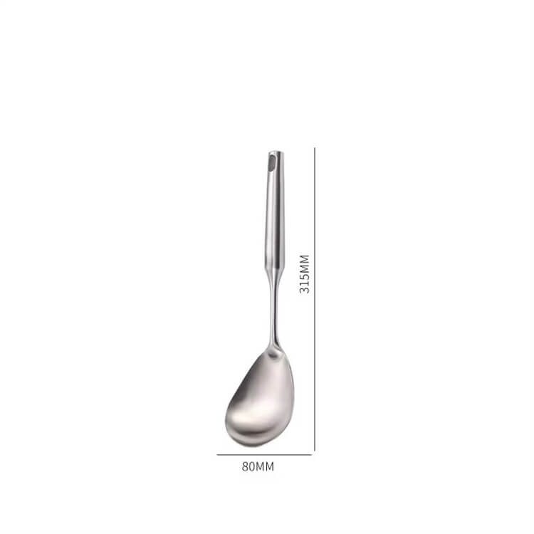 Stainless Steel Spoon Cooking Spatula Cooking Tool Set Long Handle Spatula Ladle Colander Household Kitchen Applian