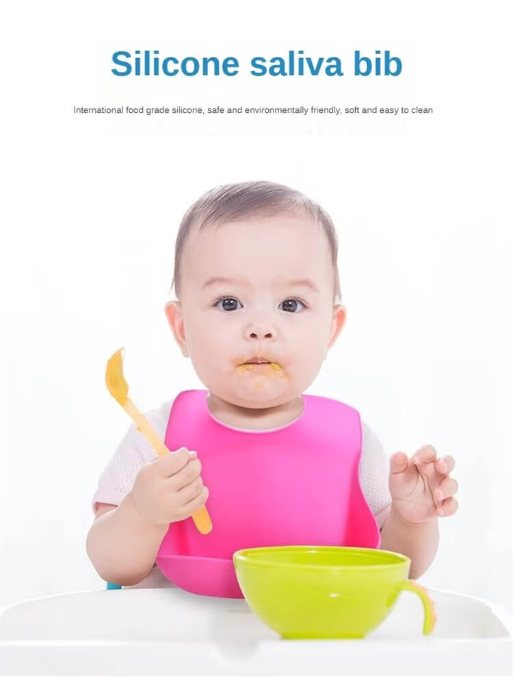 Waterproof Leakproof Feeding Silicone Bibs